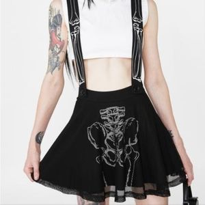 Skeleton Suspender Skirt